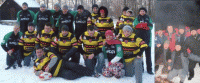 Ogień i rugby na śniegu